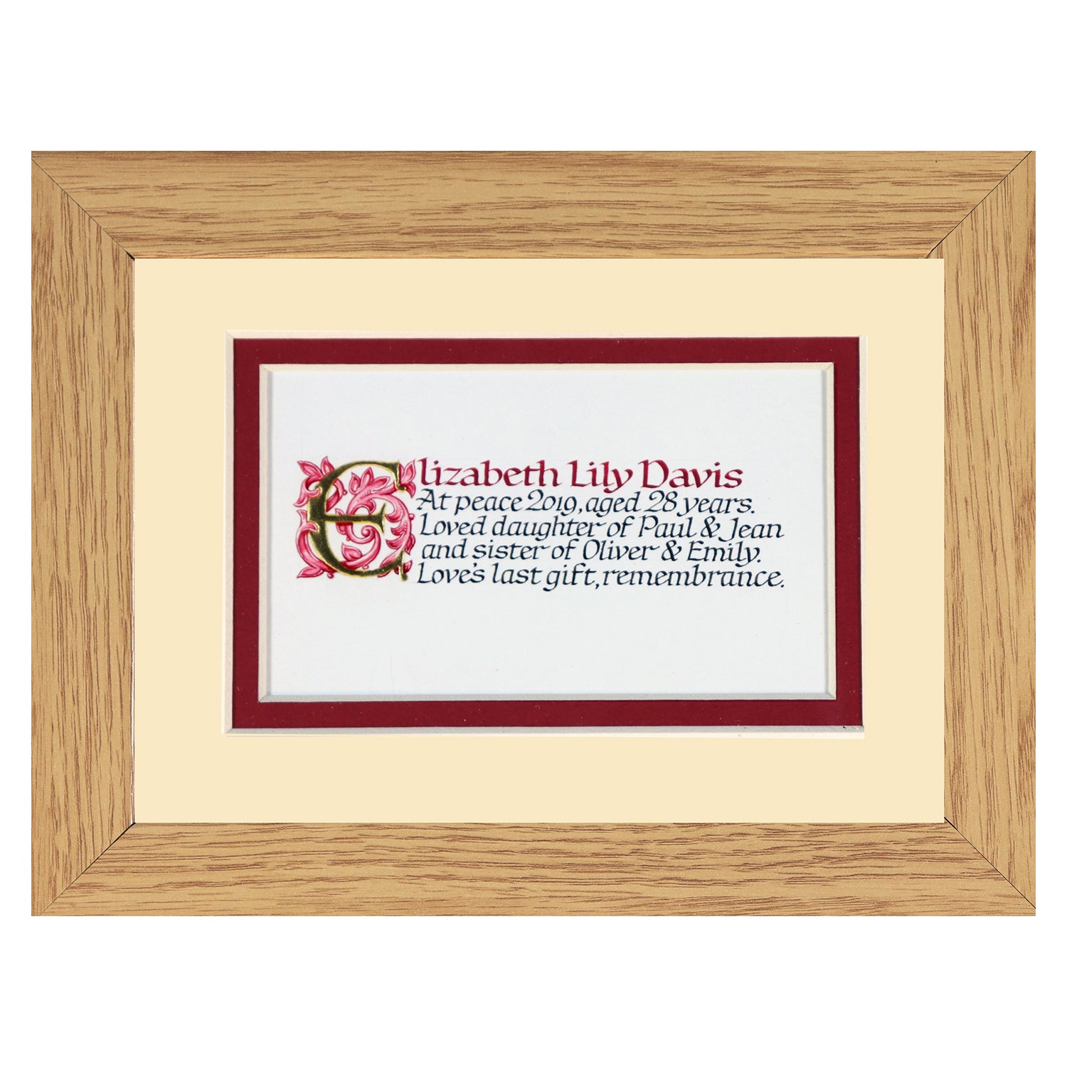 Framed Entries